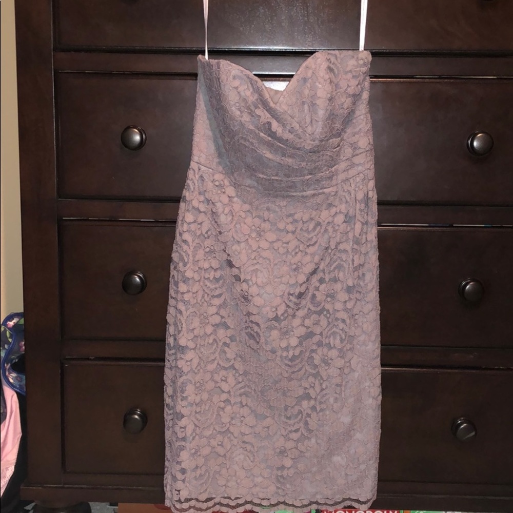 Gray Lace Dress